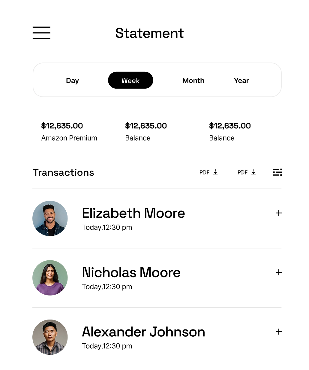 Statement Dashboard