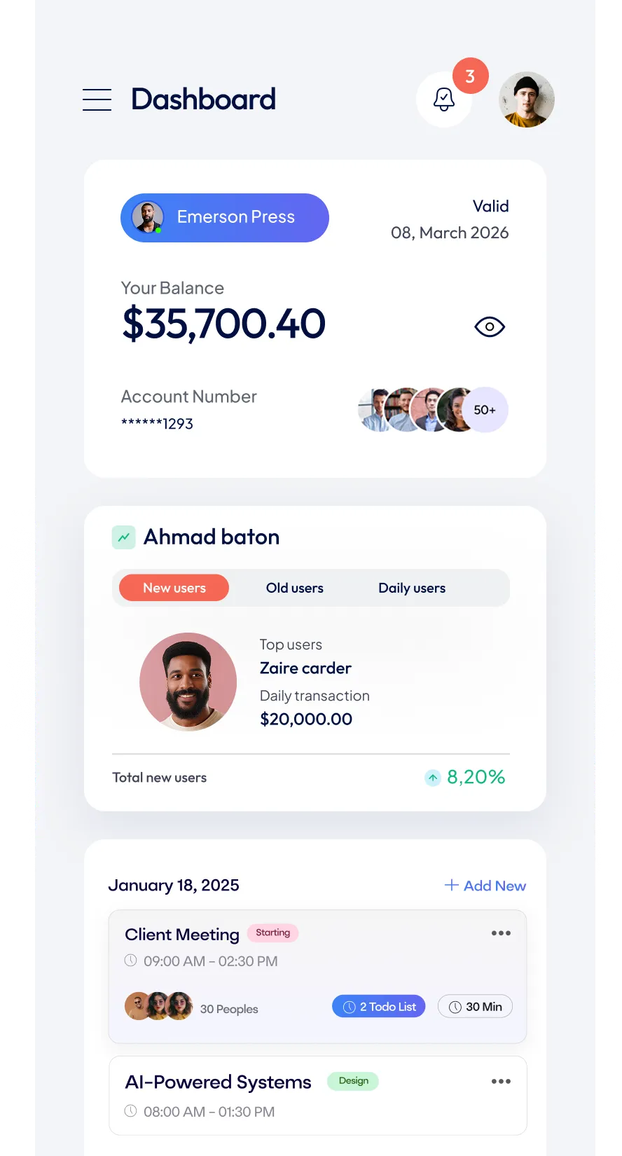 Stravo-home-dashboard-one
